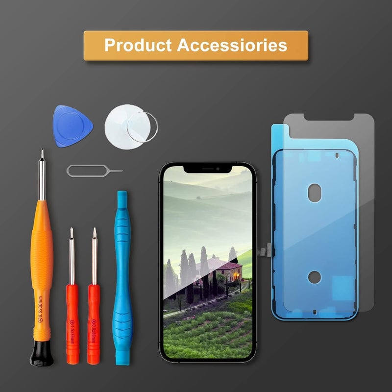 LL TRADER Screen Replacement for iPhone 12 Pro Max 6.7'' LCD Retina FHD Display COF Touch Screen Digitiser with Repair Tool Kits, Waterproof Tape, Screen Protoctor 2025 New for USA - Image 5